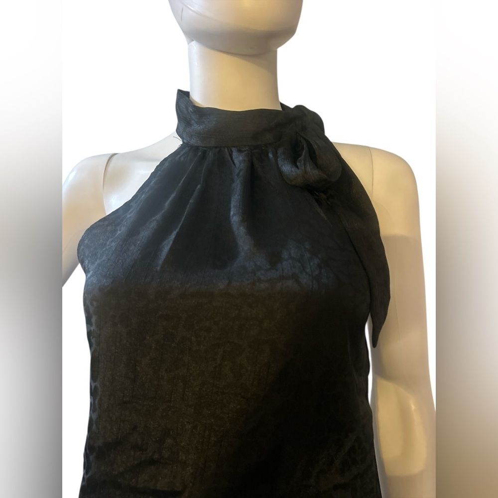 Be cool Black Sleeveless Halter Top size S - Picture 5 of 6